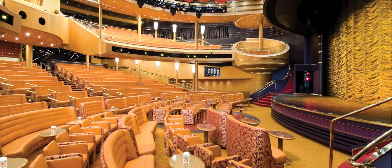 Das Theater in Erwartung einer von Las Vegas inspirierten Show
