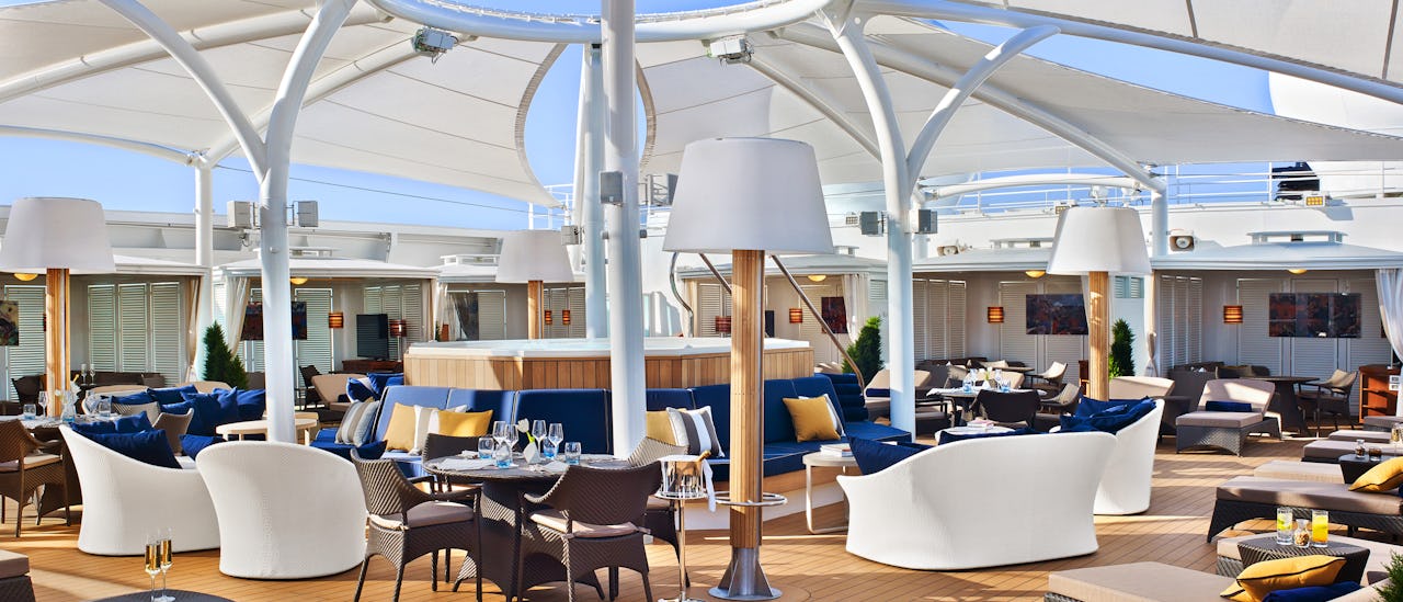 The Retreat ist die Oase der Entspannung auf dem Schiff.