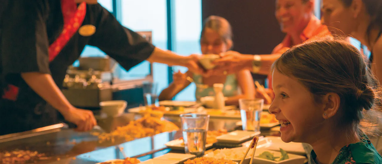 Das Spezialitätenrestaurant Teppanyaki.