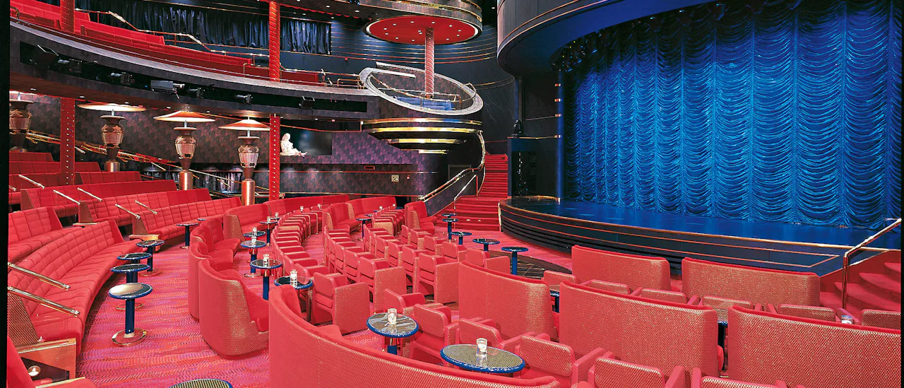 Das Theater in Erwartung einer von Las Vegas inspirierten Show