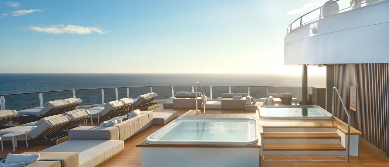 Das Whirlpooldeck im Haven