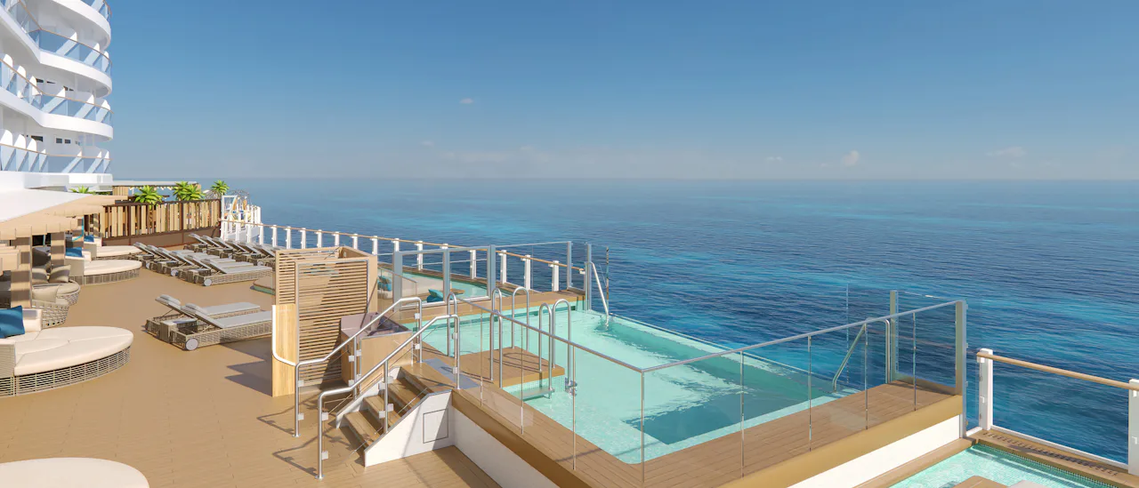Der Ocean Boulevard führt um das gesamte Deck herum.