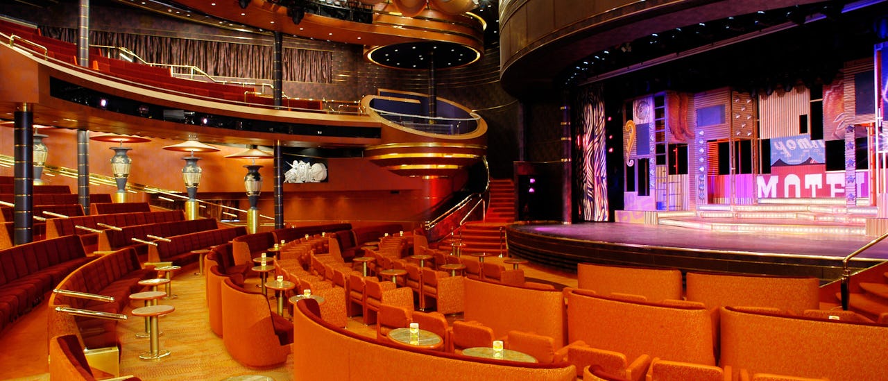 Das Theater in Erwartung einer von Las Vegas inspirierten Show