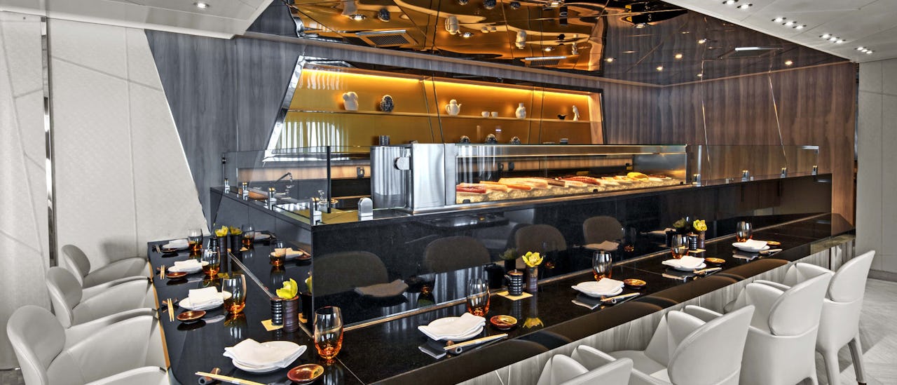 Ein Hauch von Japan im Restaurant "Sushi".