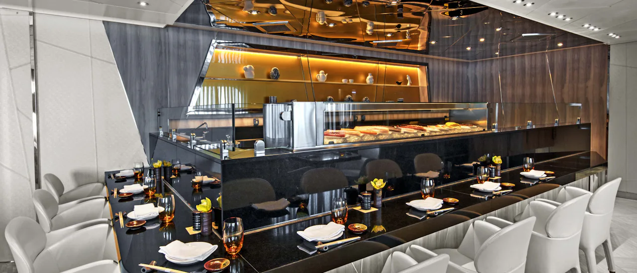 Ein Hauch von Japan im Restaurant "Sushi".